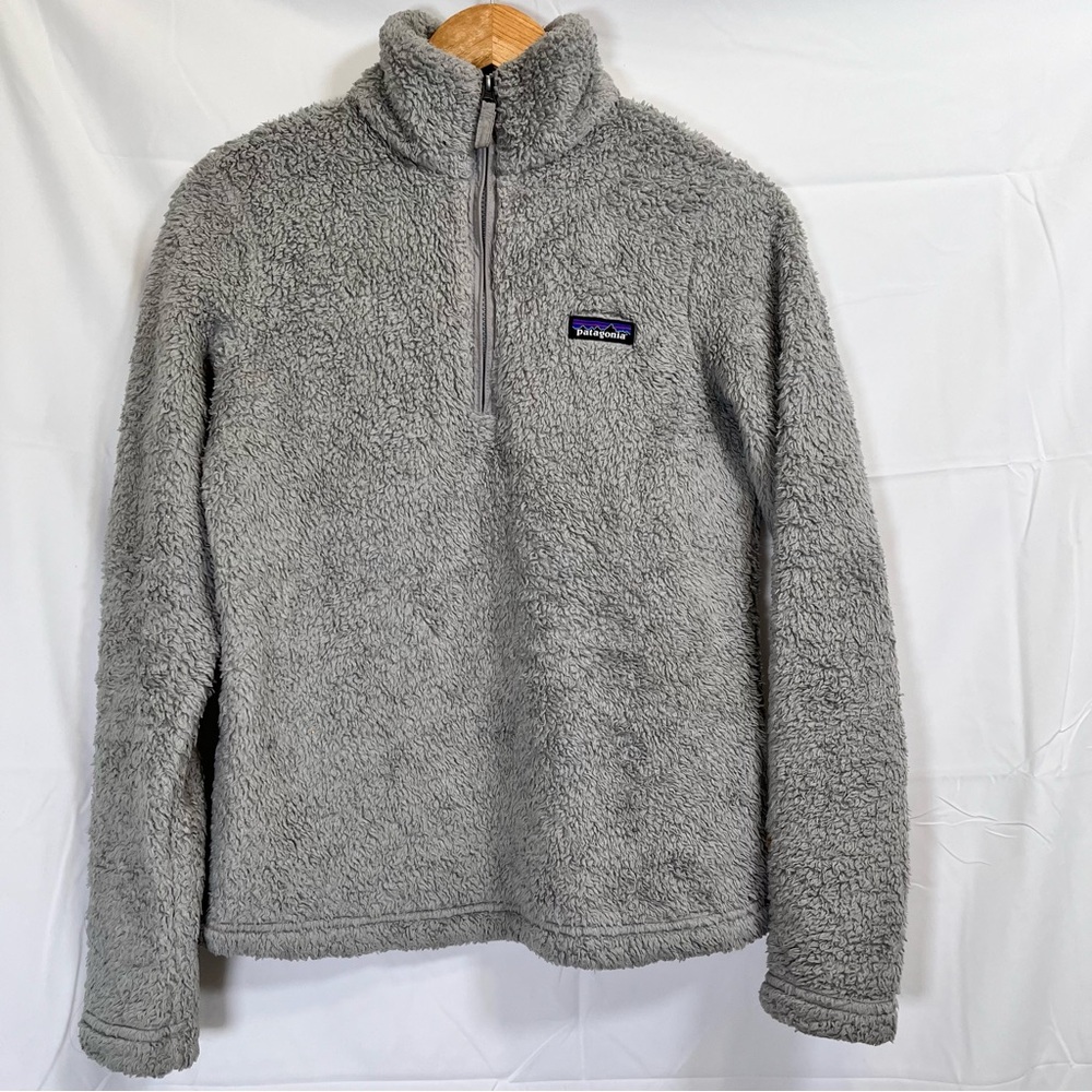 Patagonia Sherpa Pullover S Gray Jacket Fleece Quarter Zip Hiking Camp Gorpcore‎